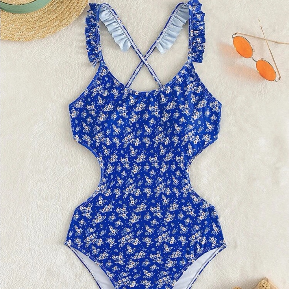 Blue one piece